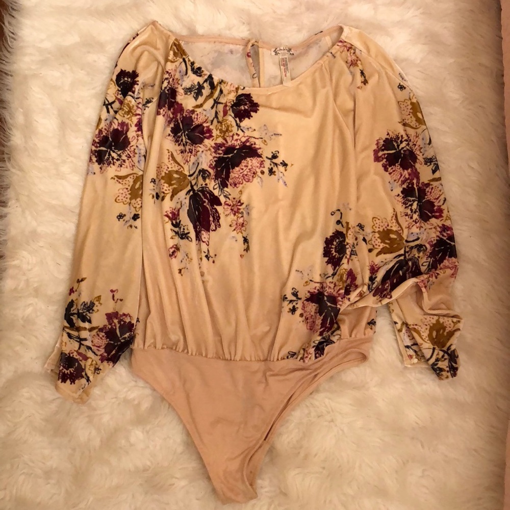 Free People Velvet bodysuit size L